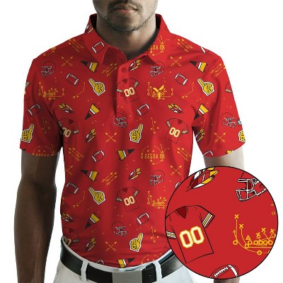 Men's Kansas Red Golf Polo Limited Edition - Yatta Golf
