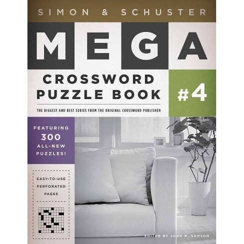 Simon Schuster Mega Crossword Puzzle Book 4 Simon Schuster Mega Crossword Puzzle Books By John M Samson Paperback Target