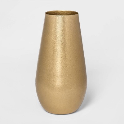 11.6  x 6  Brass Hurricane Vase Gold - Threshold™