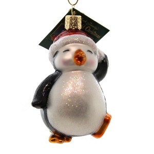 Old World Christmas 3.5 Inch Dancing Penguin Cold Snow Ice Waddle Tree Ornaments - 1 of 2