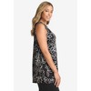 Jessica London Women's Plus Size Stretch Knit Tunic Tank - 4 of 4