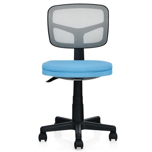 Inbox Zero Armless Office Chair Low Back Desk Chair with Lumbar Support,  Adjustable Height for Small Space & Reviews