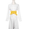 Allegra K Women's Faux Leather Self Tie Bowknot Wide Waist Band Sash Obi Belt One Size - 4 of 4