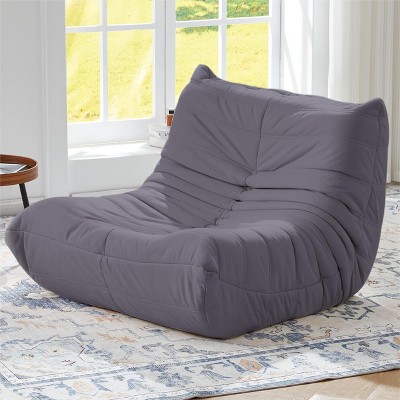EROMMY Bean Bag Chair Togo Sofa, 28D Memory Foam, Easy Cleaning and Portable, Premium Faux Leather, Lightweight Floor Couch for Living Room, Bedroom