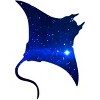 Junior's Design By Humans Space Manta Ray By Shrenk T-Shirt - 2 of 3
