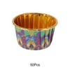 Unique Bargains Cupcake Liners Bohemian Pattern Magenta Colorway Disposable Laminated Paper 2.76"x1.54" 50 Pcs - 4 of 4