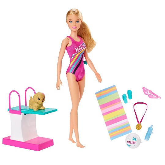 Buy Barbie Dreamhouse Adventures Swim N Dive Doll For Usd 19 99