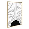 Kate and Laurel Sylvie Mid 3 Framed Canvas by Jake Goossen, 23x33, Gold - 2 of 4