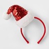 Sequined Santa Hat Headband - Wondershop™ - image 2 of 3