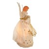 Kurt Adler 14-Inch Ivory and Gold Fiber Optic Animated Angel Tree Topper - 3 of 4