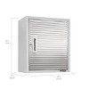 Seville Classics UltraHD Single Door Wall Cabinet, 24" x 12" x 28" - 3 of 4