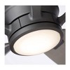 Luminance Kathy Ireland Home Ion Eco LED 60" Ceiling Fan w/ DC Motor, Dimmable Light Kit, Wall Control, Graphite w/ Charcoal Solid Wood Blades - 4 of 4