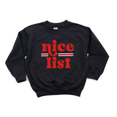 Girls' Oversized 'nice List' Crewneck Sweatshirt - Art Class™ White : Target