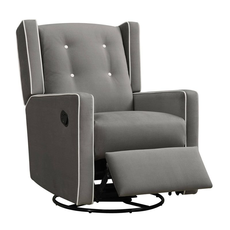  Baby Relax Shirley Swivel Glider Recliner Chair, 2 of 8
