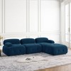 NicBex Upholstered Modular Sectional Sofa L-Shaped Modern Comfy Sofa Couch with Button Tufted Designed and Reversible Ottoman for Living Room - 4 of 4