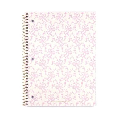 LoveShackFancy x Target - Yoobi Coquette Bow College Ruled 1 Subject Notebook 8"x 10.5" Chantilly