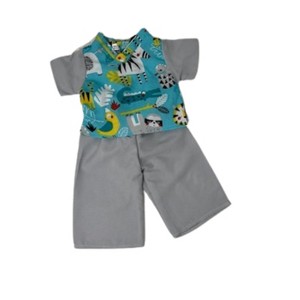Doll Clothes Superstore Handmade Doll Scrubs With Safari Pint Fit 15 Inch Baby Dolls - 1 of 4
