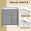 Dexmalle 30'' Bathroom Vanity with Top Sink and a Tip-out Drawer - 4 of 4