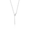 Disney Lilo and Stitch Silver Plated Stitch Surfing Pendant, 16+2" Chain - 4 of 4