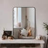 AZL1 Life Concept Decorative Wall Mirror Rectangular High Quality HD Glass Shatterproof Easy Hanging for Bathroom Use, Black, 34"*26.2"*1.61" - 2 of 4