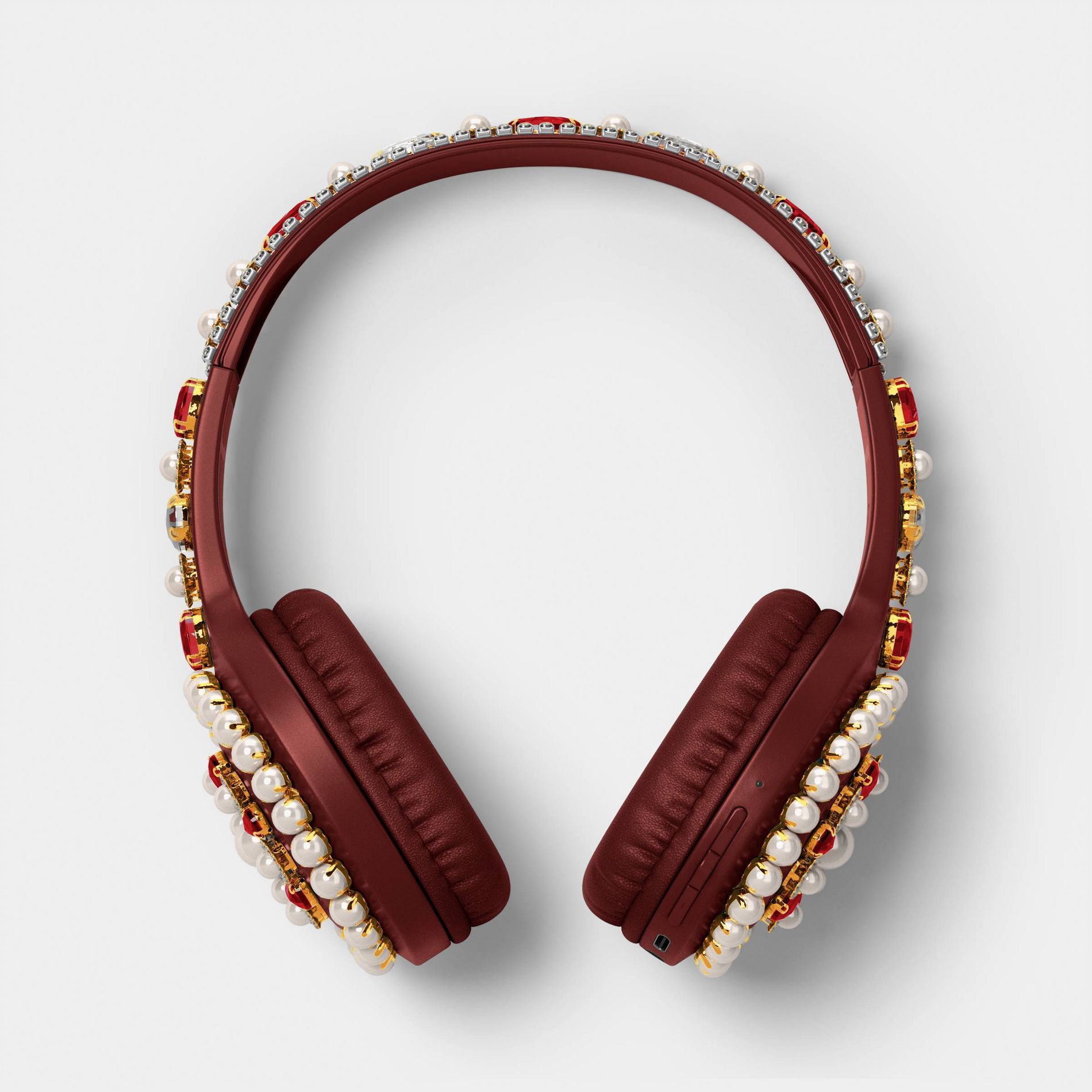 Embellishment Over the Ear Headphones - heyday™ Jewel Red