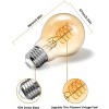 DORESshop 60-Watt Equivalent Vintage LED Edison Bulbs 4-Watt Antique LED Filament Bulb A19 2700K Warm White Non Dimmable 4-Pack - 3 of 4