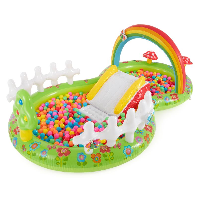 Intex 57154EP Colorful Inflatable My Garden Water Filled Play Center with Slide, 3 of 7