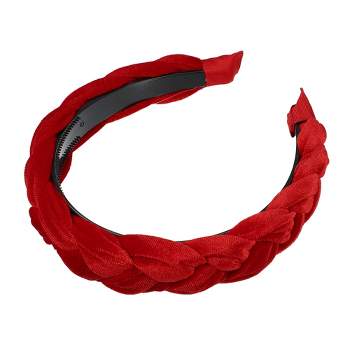 Unique Bargains Non-slip Fashion Solid Wide Headbands 1.18"