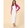 INSPIRE CHIC Women's Sheer Elegant Wedding Open Front Crop Bolero Shrugs - 3 of 4