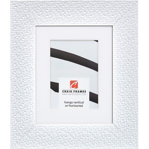 Craig Frames Glimmer White Single Image Picture Frame, Matted - 1 of 3