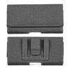 LUXMO Large Horizontal Universal Leather Pouch w/ Dual Card Slots - Black - 2 of 4