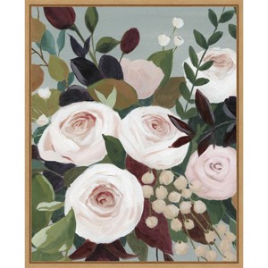 16"x20" Bohemian Blooms I by Grace Popp Framed Canvas Wall Art - Amanti Art: Hand-Stretched, Lithograph Print, Sawtooth Back Mount - 1 of 4