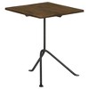 Mango Wood Square Accent Table with Gunmetal Tripod Legs and Industrial Design for Living Room - 2 of 4