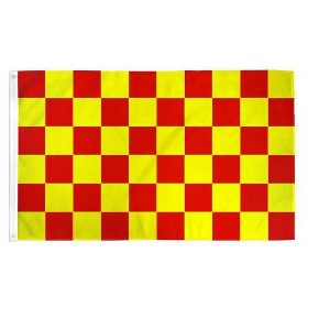 Maison 3'x5' ft Checkered Poly Flag For Indoor & Outdoor Use - Great For Race Day!! - Available In Different Bold Colors - 1 of 3