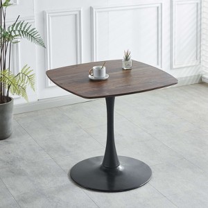 VYNXARIA Elegant Black and Walnut MDF Coffee and Dining Table - 1 of 4
