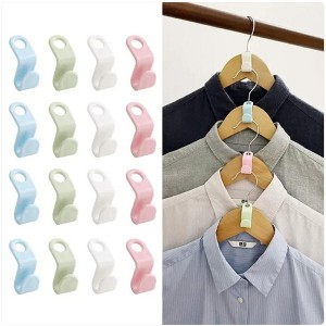 Wikineon 40 PCS Clothes Hanger Connector Hooks - Practical Closet Hangers Organizer with Space Saving Clips for Efficient Wardrobe Storage - 1 of 4