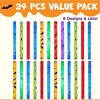 Joyfy 24 Pcs Halloween Glow Sticks, 8 Different Pattern Designs and 6 Colors Hanging Wands for Kids Party Favors Supplies, Glow in the Dark - 2 of 4