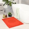 REGALWOVEN Cotton Absorbent Machine Washable Shower Bathroom Floor Towel Rug Bath Mats 18" x 30" - 3 of 4