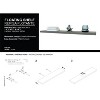 Vynxaria Decorative Wall Shelf - 47.3-Inch Wide Floating Shelf - 4 of 4