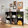 FURNIinspire Decorative Bookshelf 6 Cube Storage Organizer, Open Book Shelf Display Bookcase with Removable Back Panels, Black, 11.6"*35.9"*23.2" - 2 of 4
