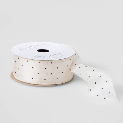 1.5" Fabric Ribbon Delicate Dot 15ft - Wondershop™