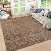 Washable Abstract Rug, Non-Slip Low Pile, Stain-Resistant Accent Carpet for Living Room, Bedroom, Office - 2 of 4