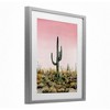 Stupell Industries Saguaro Glow Cactus Framed Print Under Glass - 2 of 4