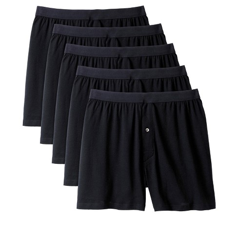 Kingsize Men's Big & Tall Cotton Boxers 5-pack - Big - Xl, Black : Target