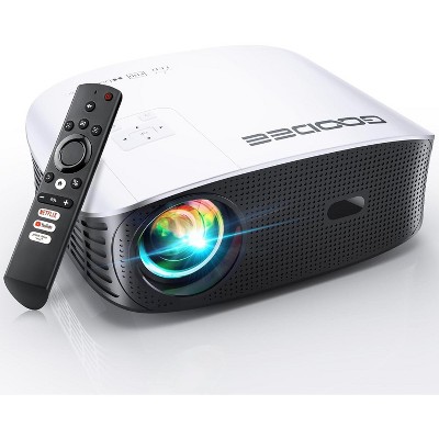 GOODEE Outdoor Projector, 4K Supported Projector Android TV with Auto Focus & Full-Sealed Optical Engine for Movie, Netflix/Prime Video Built-in