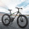 NAYSAYE Bicycles 26 Inch Fat Tire Bike 21 Speeds Full Gearing for Adults and Youth for Off Road, Black, 74"*25"*41" - 3 of 4