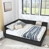 CAVINAS Storage Beds, Upholstered Tufted Bed Frame with 2 Drawers, Velvet Sofa Bed Frame with Comfortable Backrest and Armrests - 4 of 4