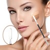 Unique Bargains Durable Large Square Finger Hole Foundation Spatula Makeup Mixing Palettes  Black 1 Set - 2 of 4
