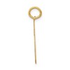 Black Bow Jewelry 14k Yellow Gold, Jersey Collection, Medium Number 75 Pendant - 2 of 4