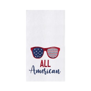 C&F Home All American Sunglasses 4th of July Cotton Kitchen Towel Patriotic Dishtowel Decoration - 1 of 4